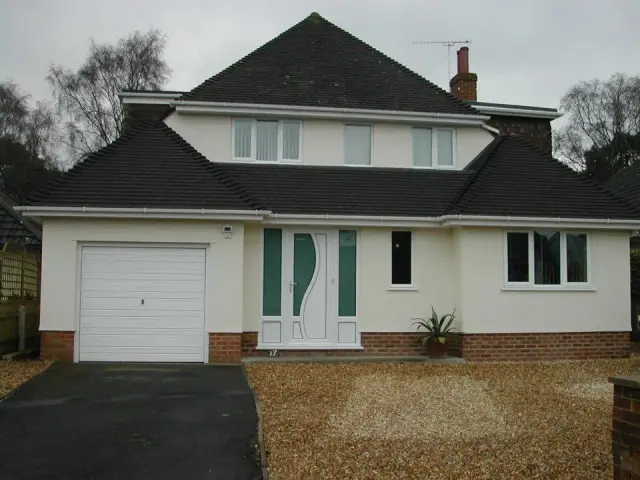 Renovated house with hipped roof